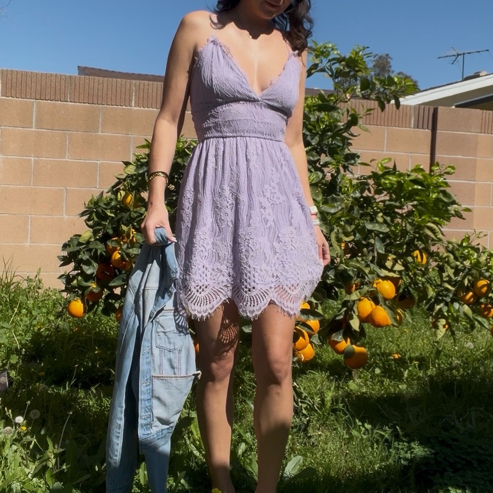 Lavender Lace Women Dress